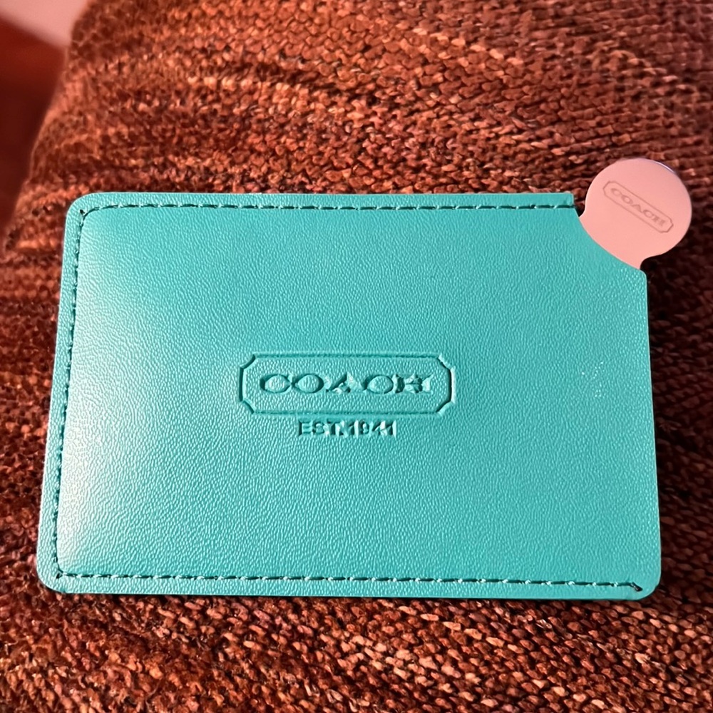 Coach Stainless Steel Pocket Mirror